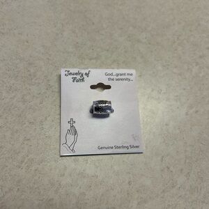 Sterling silver bracelet charm.